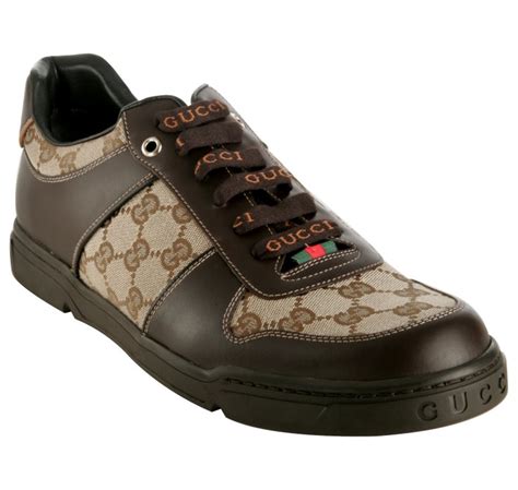 brown and beige gucci low top shoes|brown gucci shoes for men.